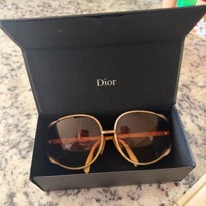 Beautiful 1970s authentic vintage Dior python wrapped prescription sunglasses